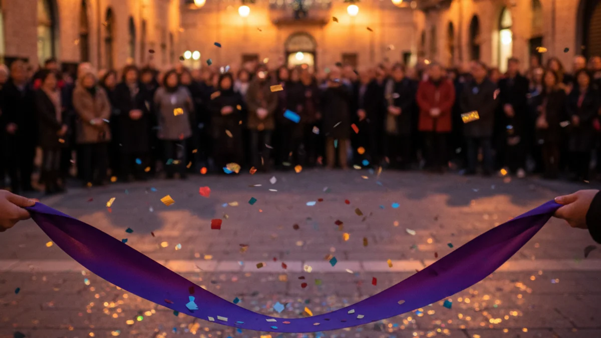 Imatge genèrica d'una celebració institucional amb motiu del Dia de la Dona.
