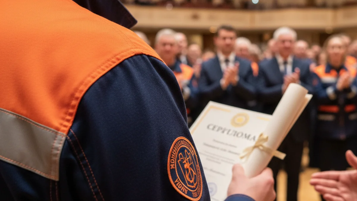 Imagen genérica de un acto de entrega de diplomas a voluntarios de Protección Civil.