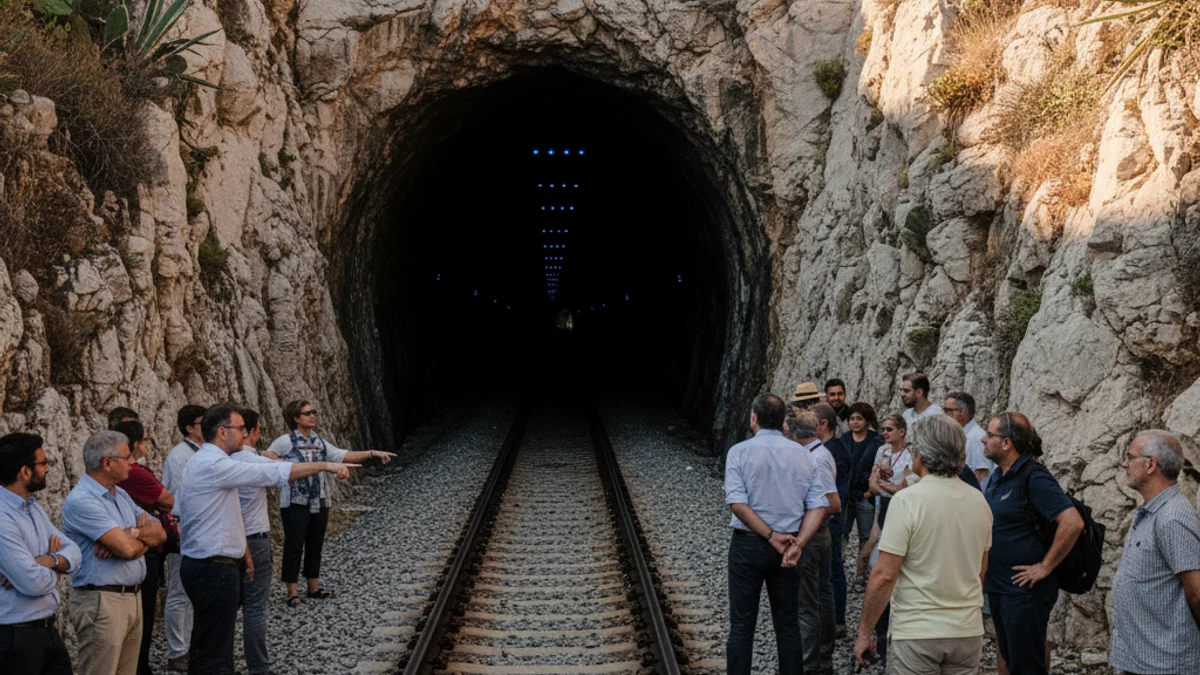 Generic image of a railway tunnel entrance during maintenance works.