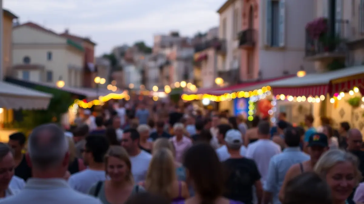 Imatge genèrica d'un festival cultural al carrer en un nucli antic.