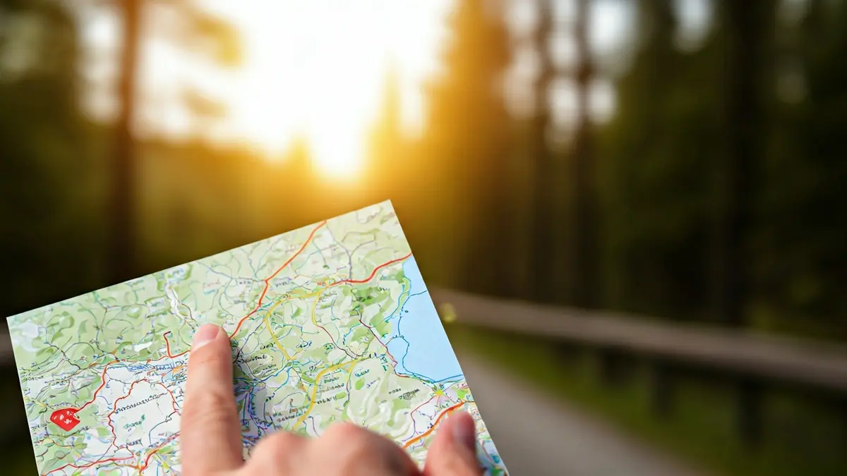 Imatge genèrica d'una mà assenyalant un mapa, simbolitzant la protecció del medi natural.