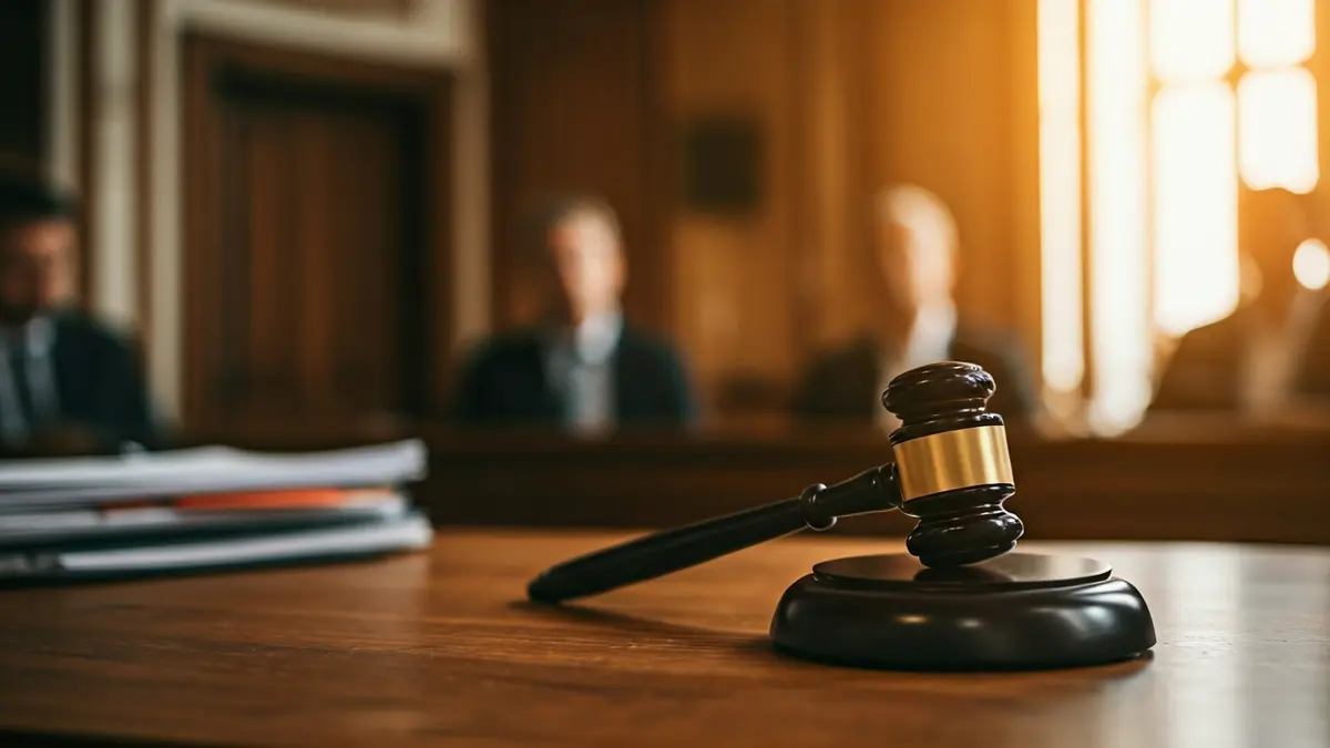 Imatge genèrica d'un mall de jutge sobre una taula de fusta, simbolitzant la justícia.