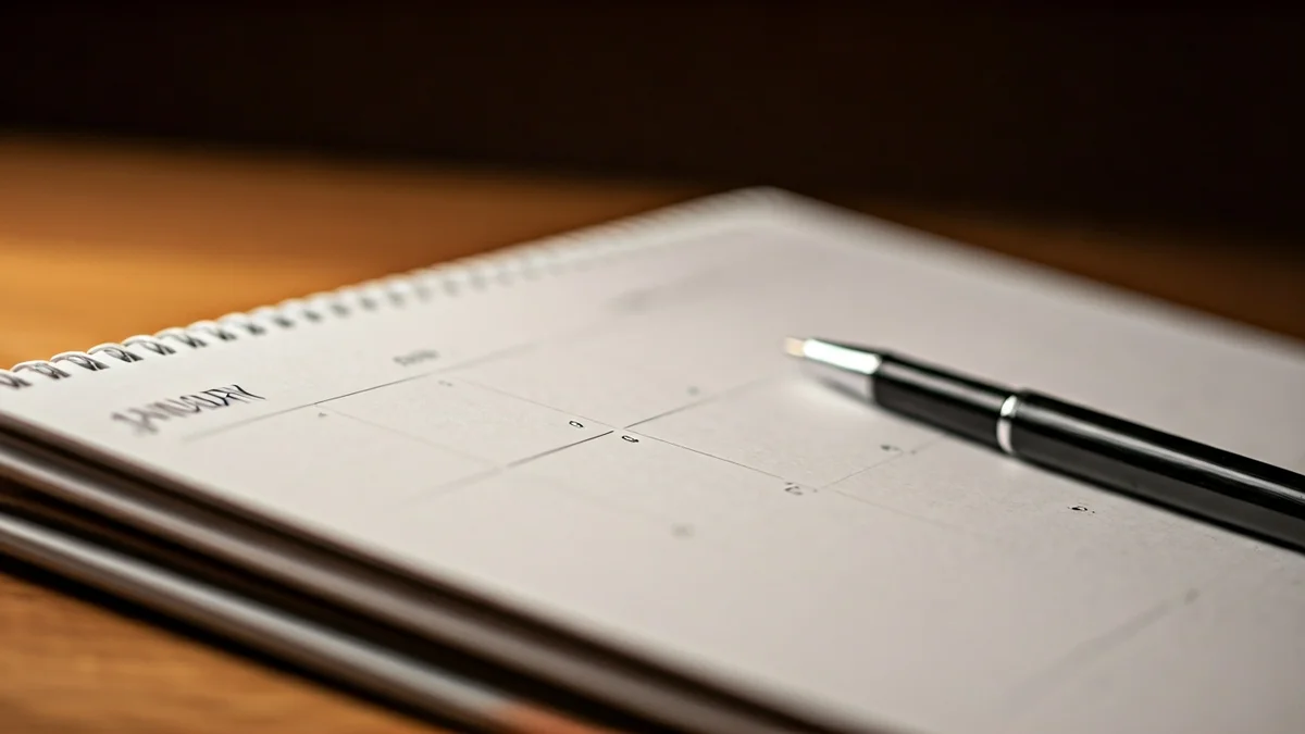 Imagen genérica de un calendario con fechas señaladas, simbolizando los días festivos.