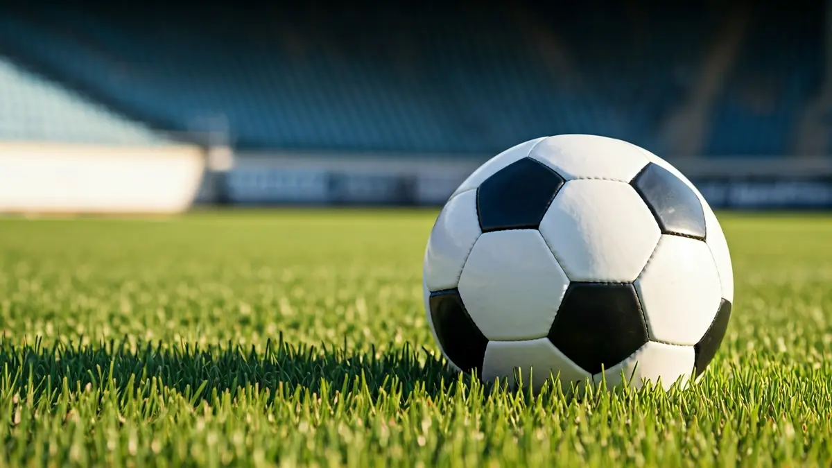 Imatge genèrica d'una pilota de futbol sobre la gespa d'un camp.