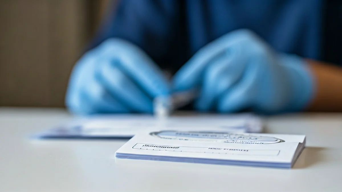 Imagen genérica de un kit de recogida de muestras para cribado de cáncer colorrectal.