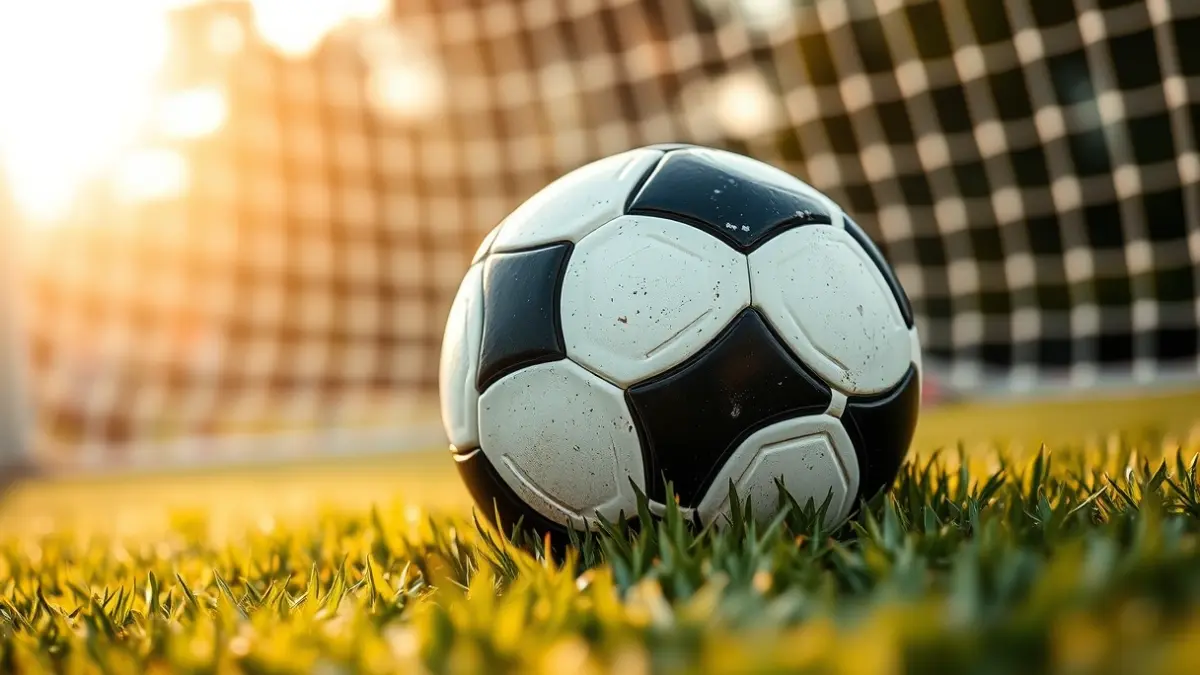 Imatge genèrica d'una pilota de futbol sobre la gespa d'un camp.