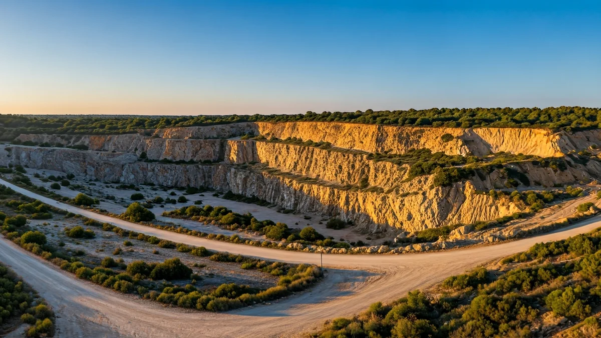 Generic image of a degraded former quarry in a Mediterranean coastal area.