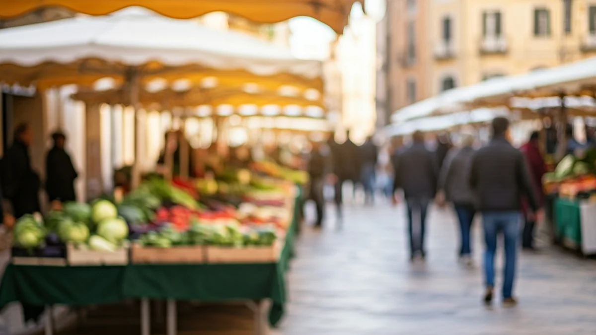 Imatge genèrica d'un mercat de productes locals i artesania.