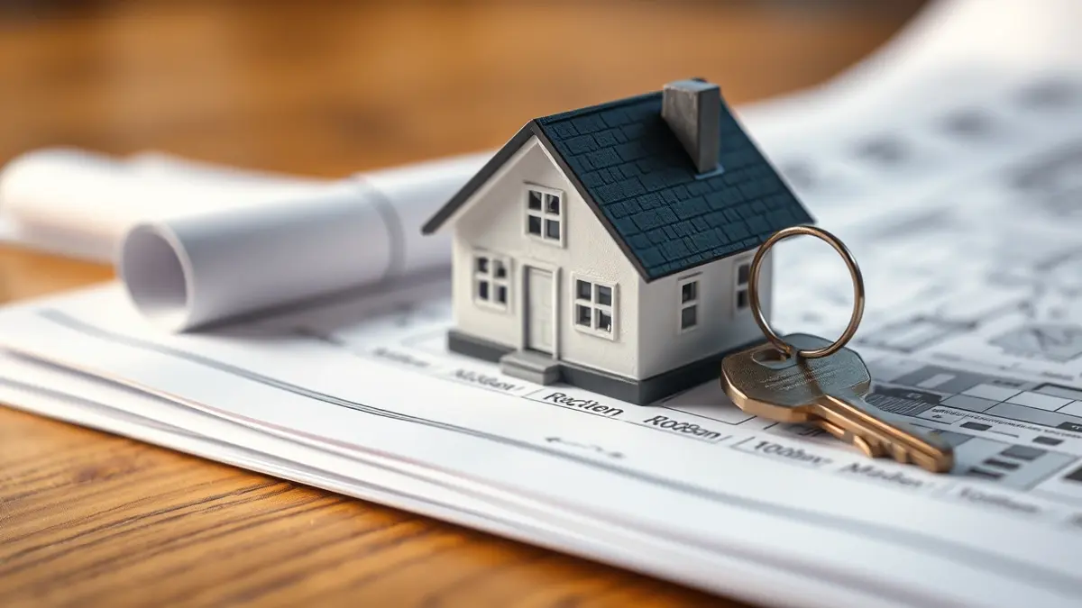 Imagen genérica de una llave de casa sobre planos, simbolizando la compraventa de viviendas.