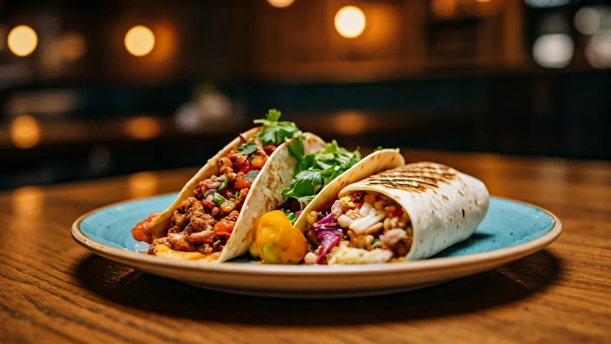 Imatge genèrica d'un plat de cuina de fusió amb ingredients frescos i colors vius.