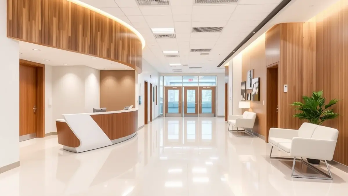 Imatge genèrica d'unes instal·lacions mèdiques modernes i lluminoses.