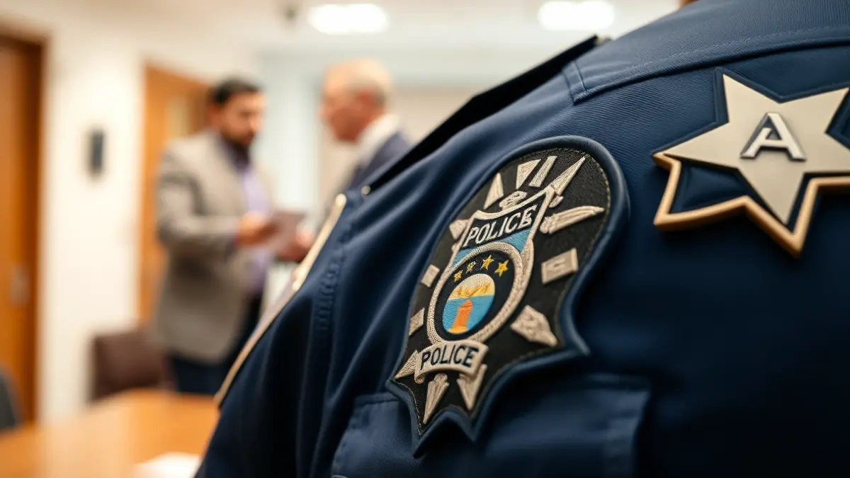 Imatge genèrica d'un distintiu policial, simbolitzant la cooperació entre cossos de seguretat.