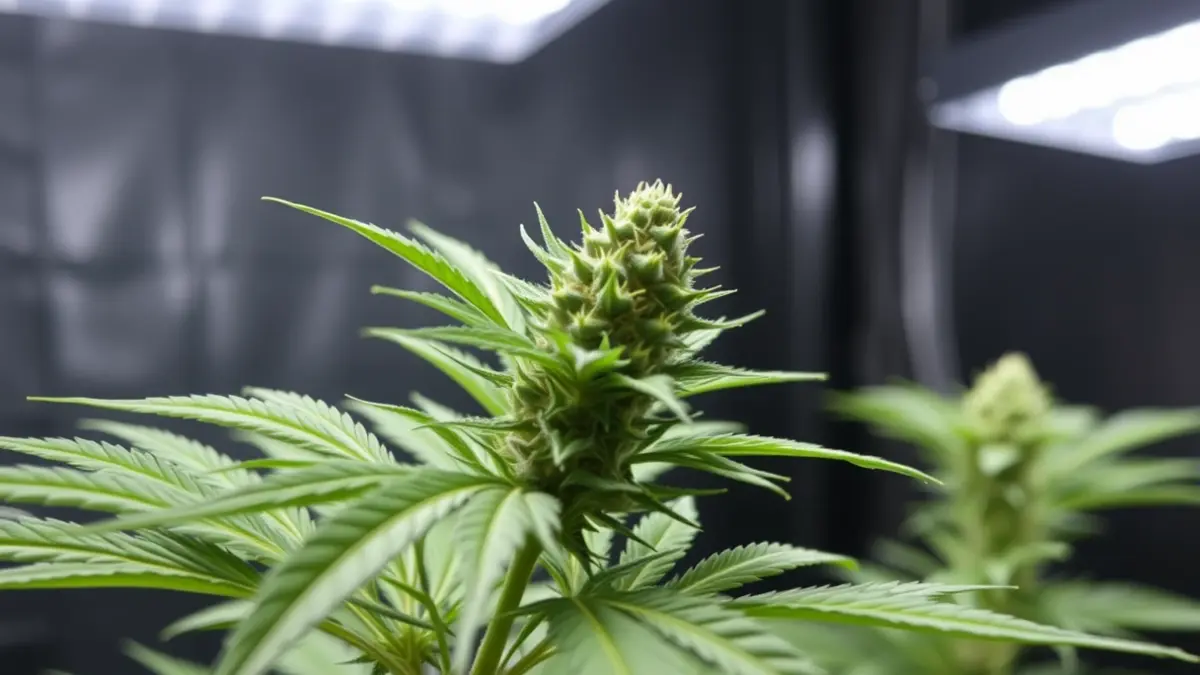 Imatge genèrica d'una plantació de marihuana en interior.