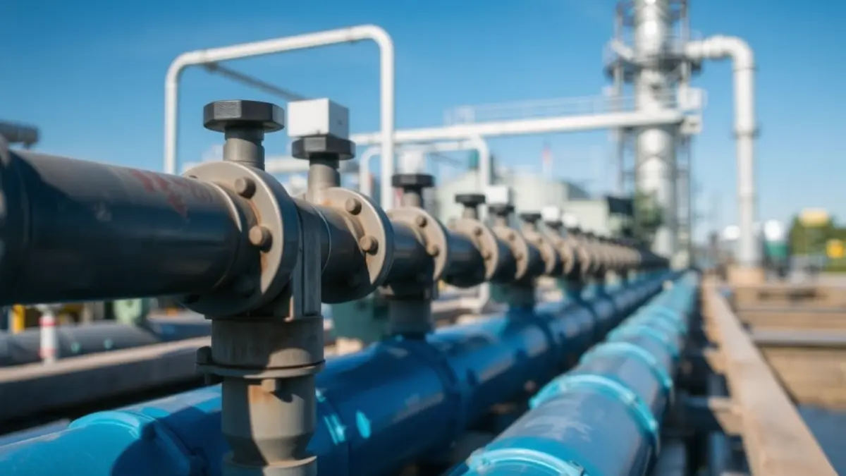 Generic image of a wastewater treatment plant.