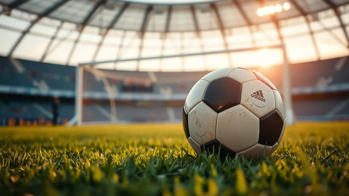 Imatge genèrica d'una pilota de futbol sobre la gespa d'un camp.