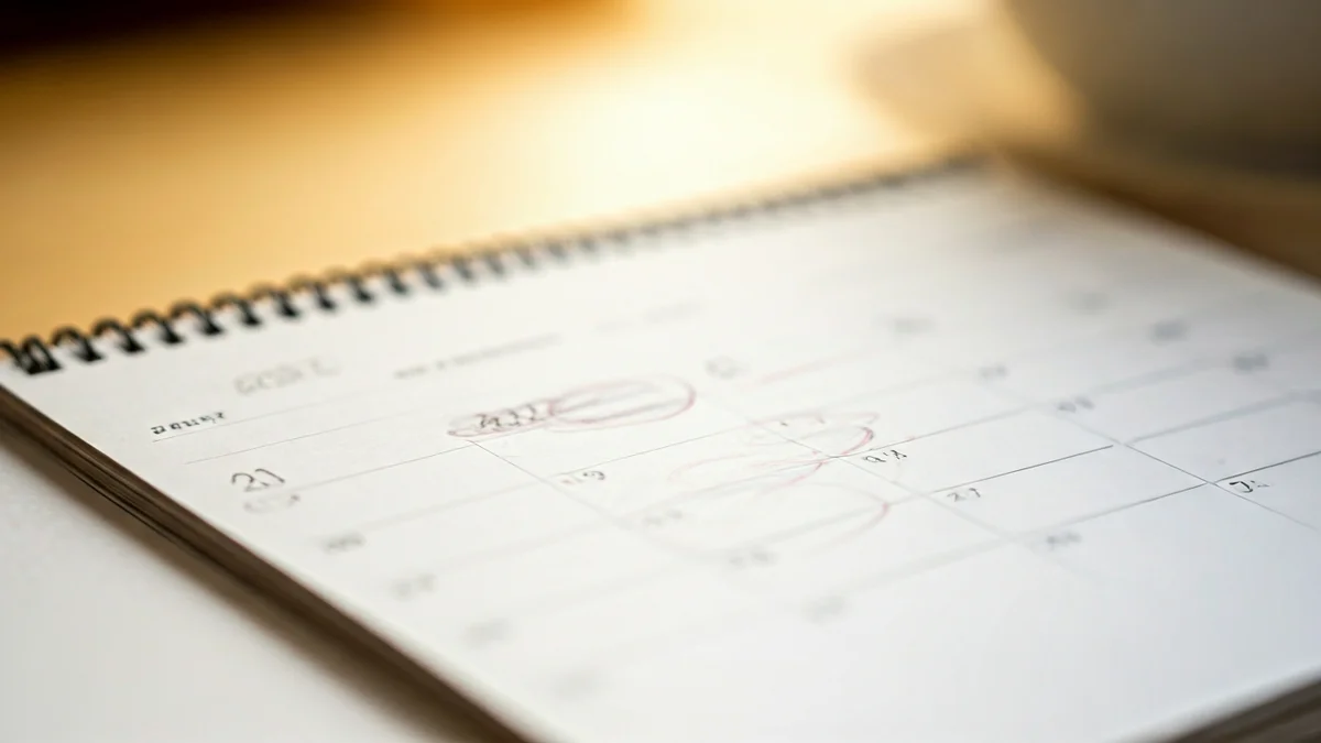 Imatge genèrica d'un calendari de l'any 2027 amb dies festius marcats en cap de setmana.