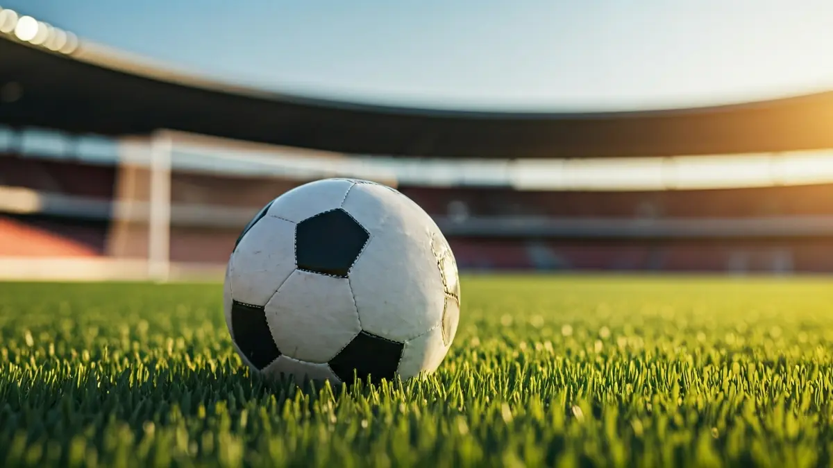 Imatge genèrica d'una pilota de futbol sobre la gespa d'un camp