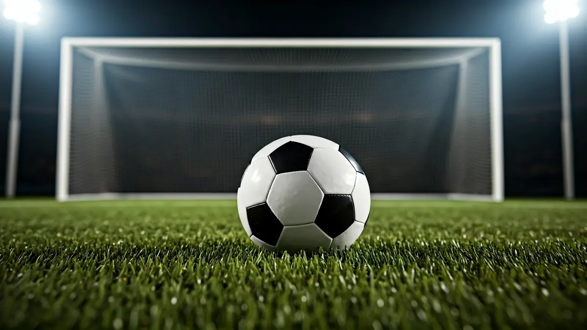 Imatge genèrica d'una pilota de futbol sobre la gespa d'un camp.