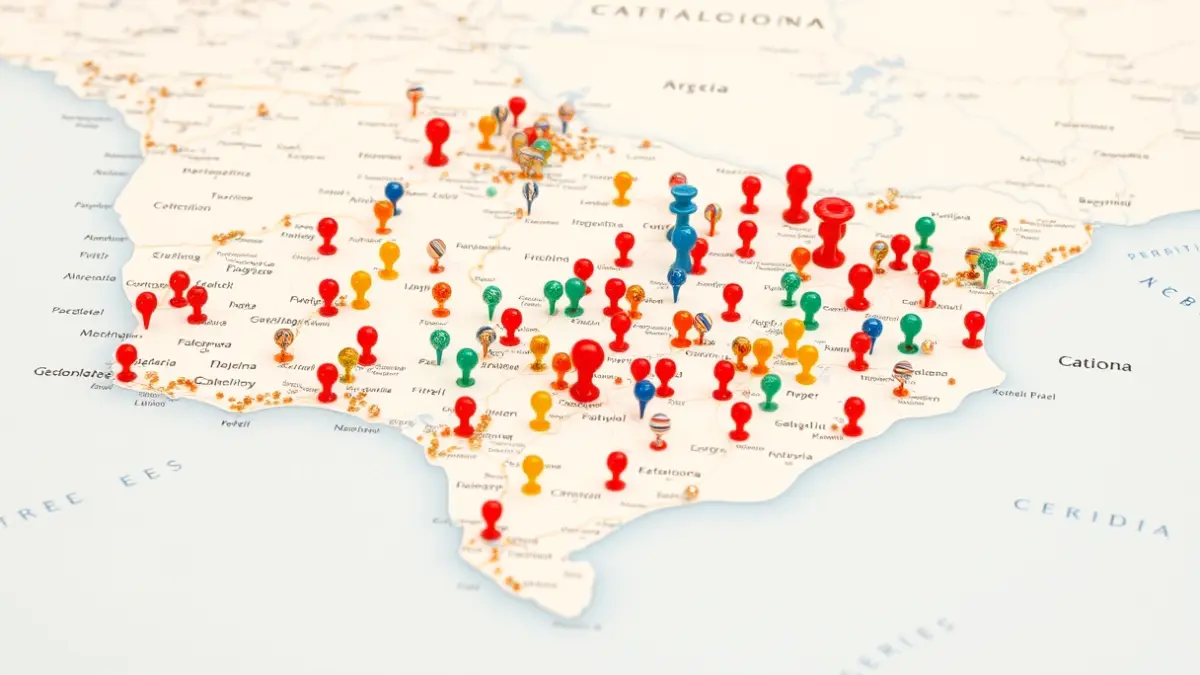 Generic image of a map of Catalonia with population growth indicators.