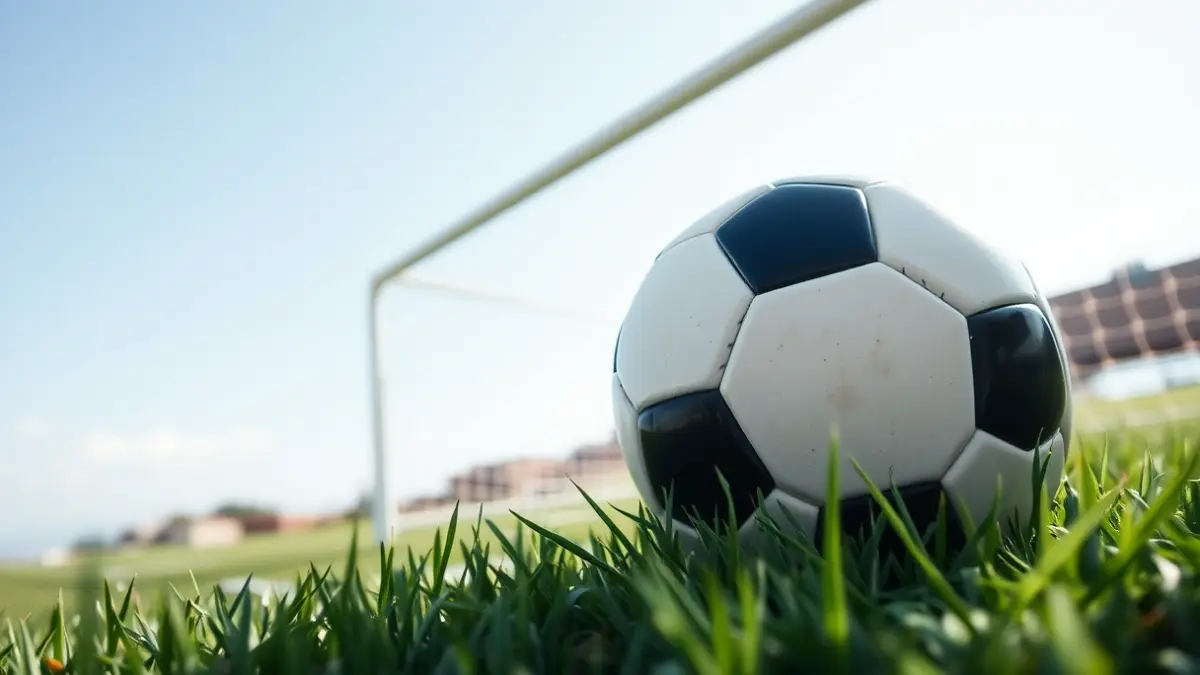 Imatge genèrica d'una pilota de futbol sobre la gespa d'un camp