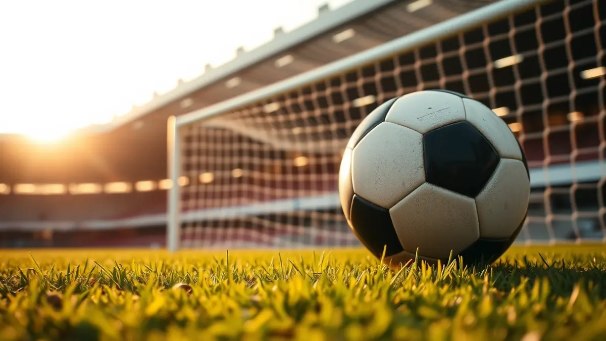 Generic image of a soccer ball on a grass field