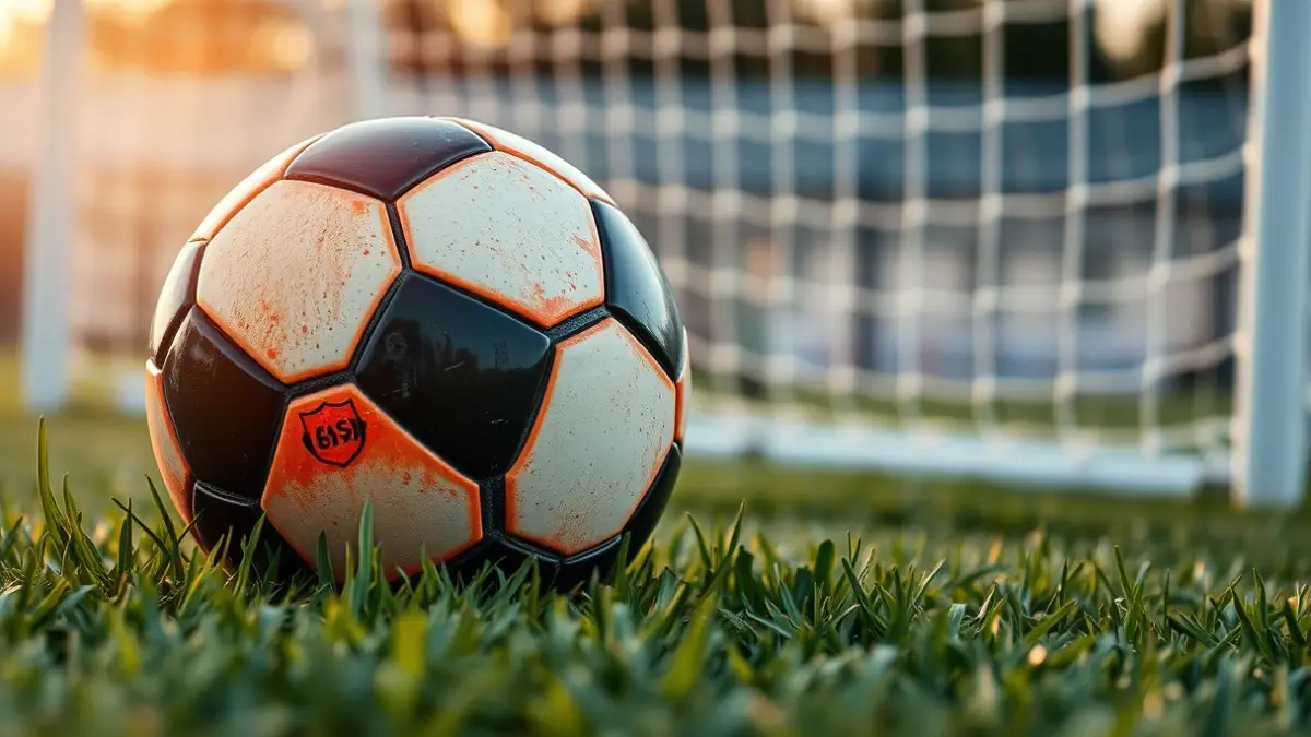 Generic image of a soccer ball on a grass field.