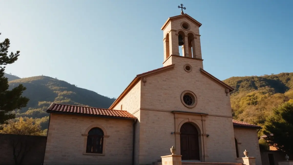 Façana del monestir de Sant Benet de Bages, lloc de la reunió del govern.