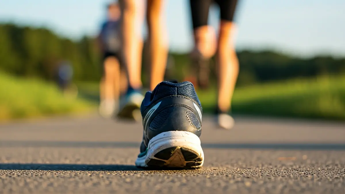 Imatge genèrica de sabatilles de running en un camí