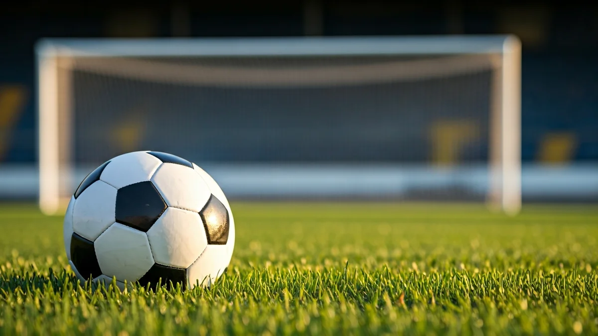 Imatge genèrica d'una pilota de futbol sobre la gespa d'un camp