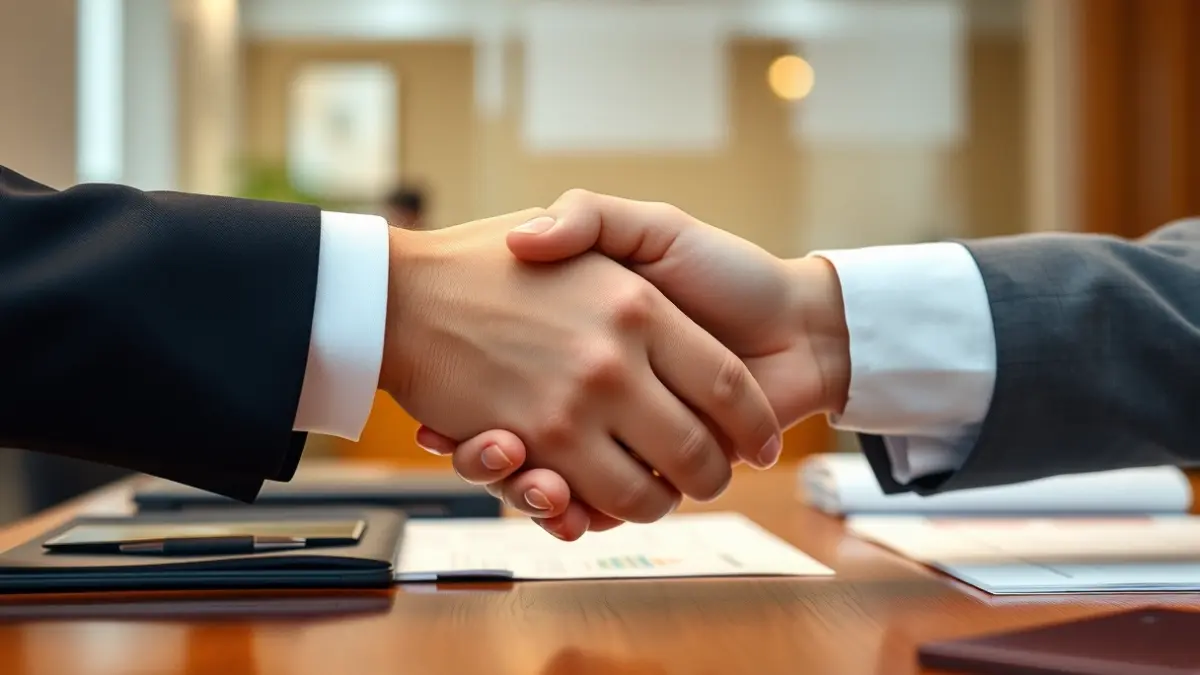 Imatge genèrica de mans encaixant en un context diplomàtic.