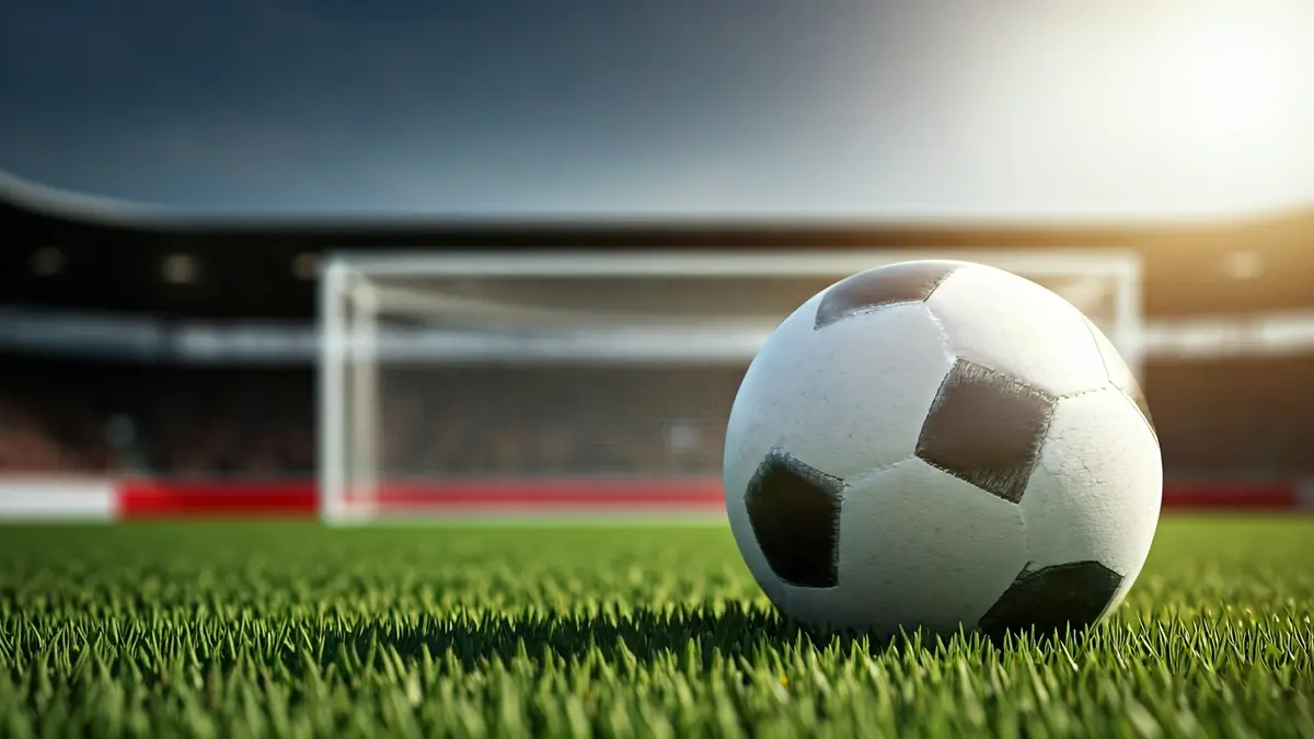 Imagen genérica de un balón de fútbol sobre el césped de un campo.