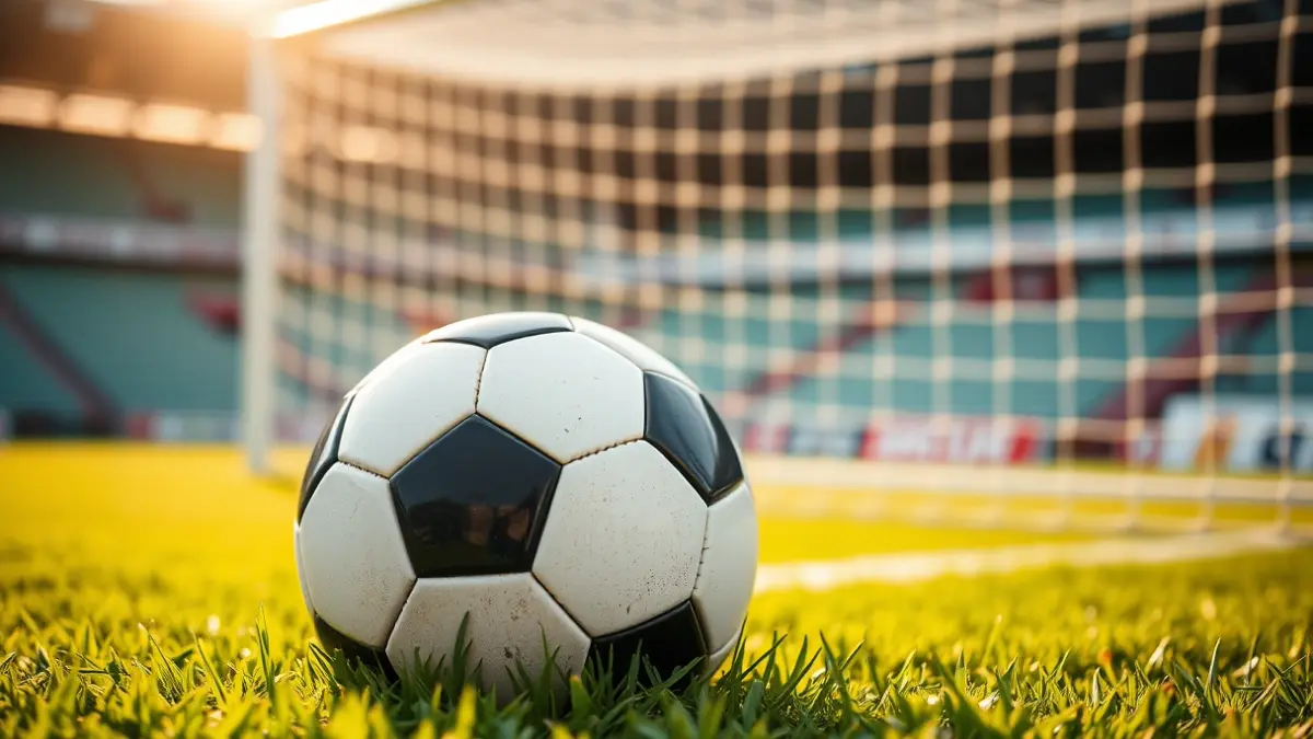Generic image of a soccer ball on a green field.