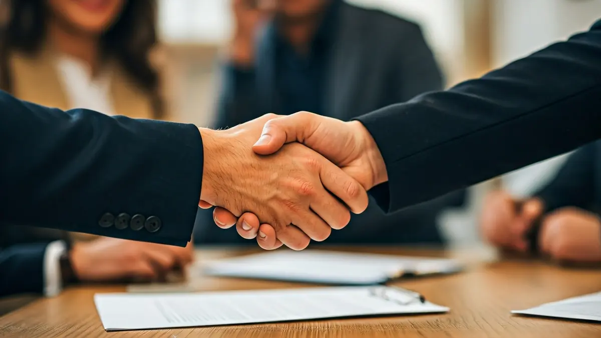 Imatge genèrica de dues mans encaixant, simbolitzant una aliança o acord.