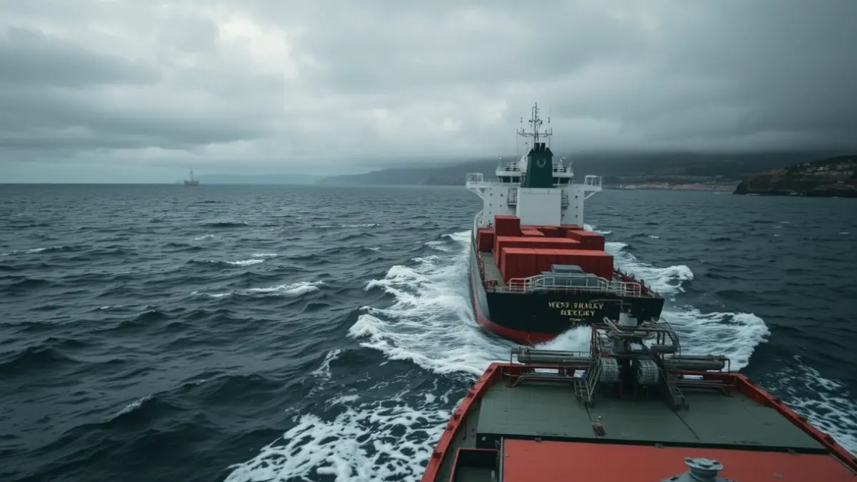 Generic image of a cargo ship at sea, symbolizing shipping delays.
