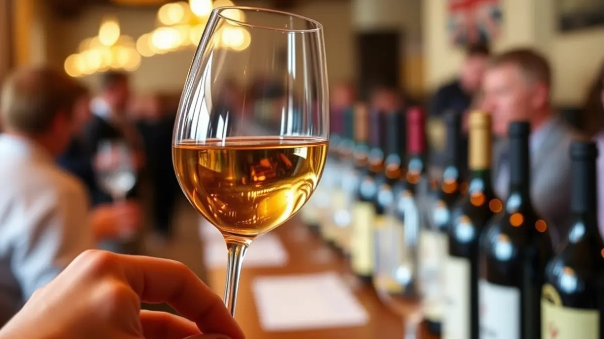 Imatge genèrica d'una copa de vi durant un tast.