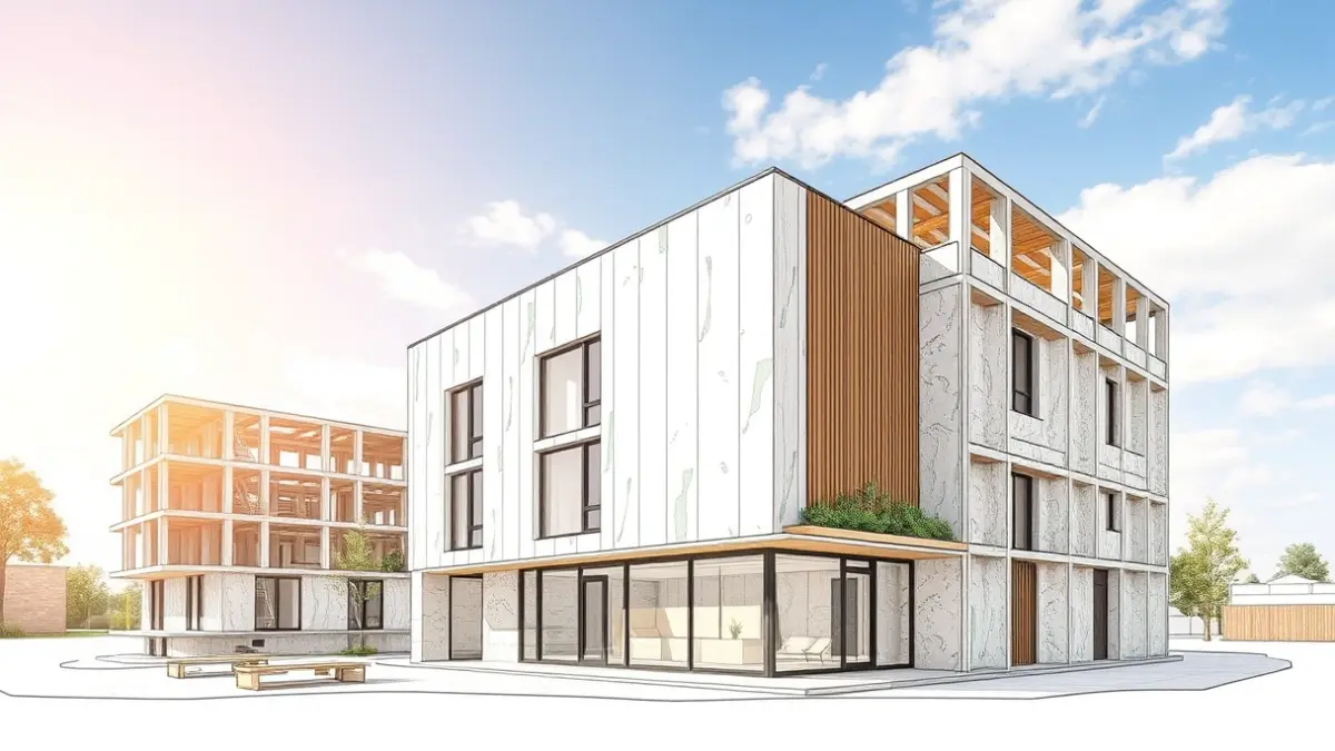 Bioconstruction project for efficient buildings