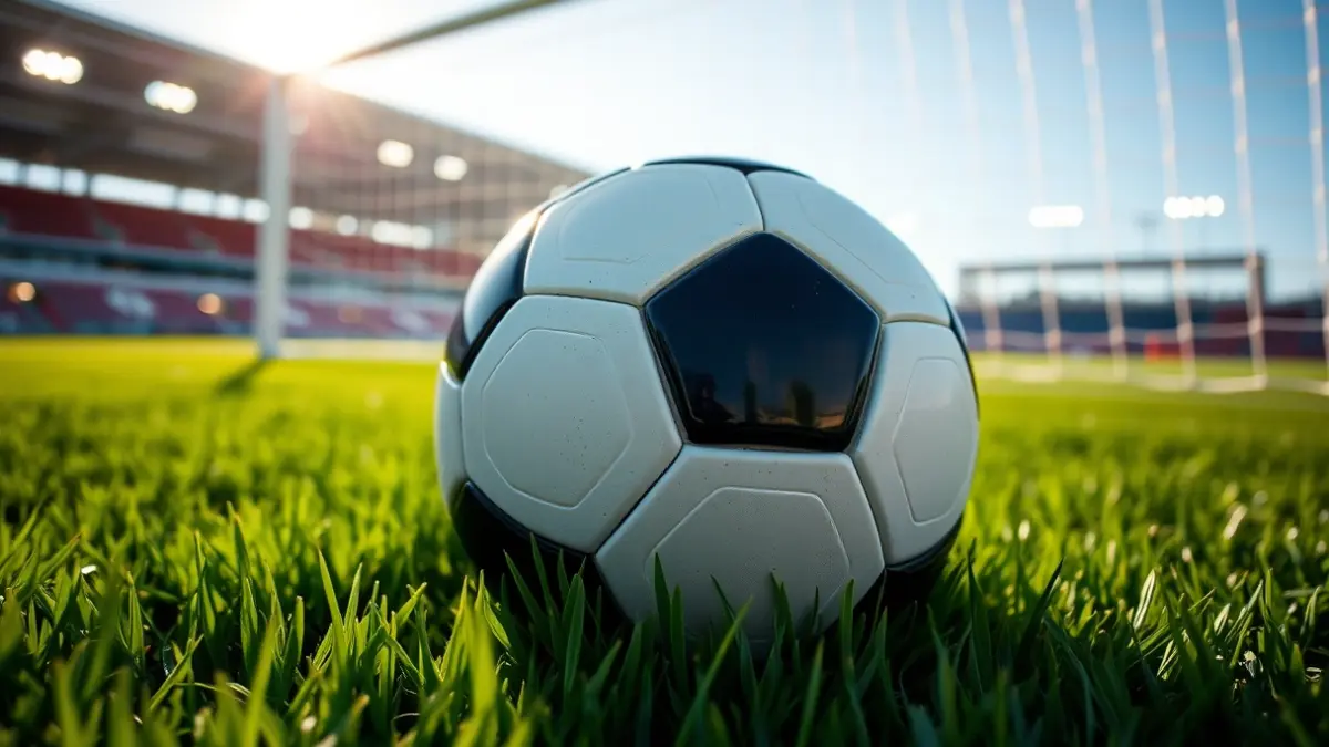 Imatge genèrica d'una pilota de futbol sobre la gespa d'un camp.