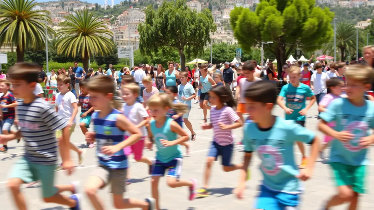Generic image of students participating in outdoor physical activities.