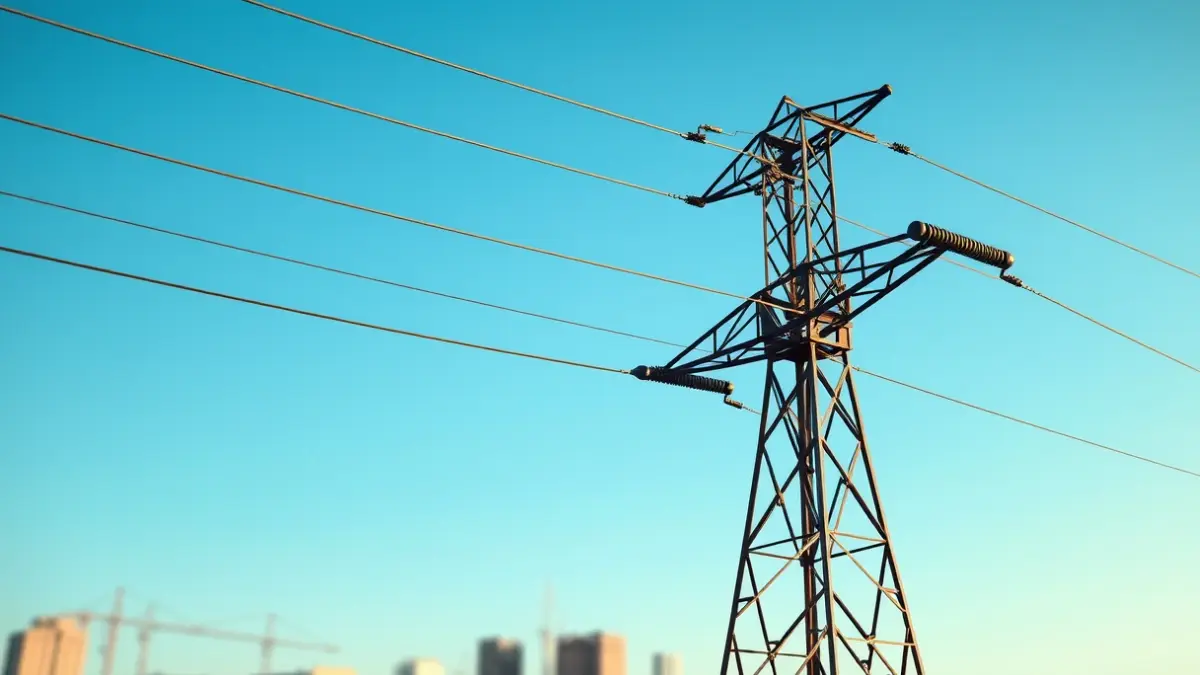Generic image of an electricity pylon, symbolizing the energy sector.