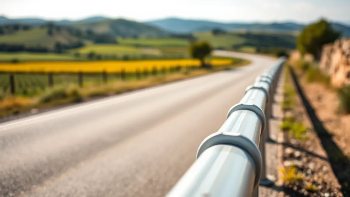 Imatge genèrica de barreres de seguretat en una carretera rural.