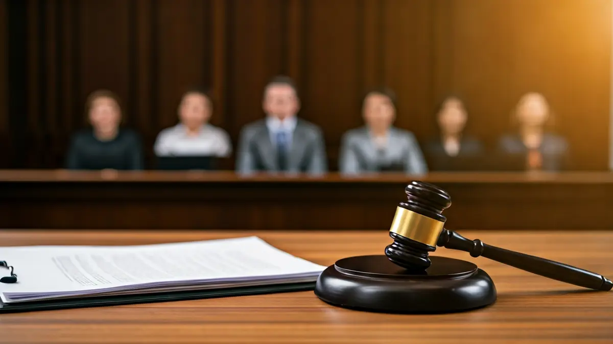 Imatge genèrica d'un martell de jutge sobre documents legals.