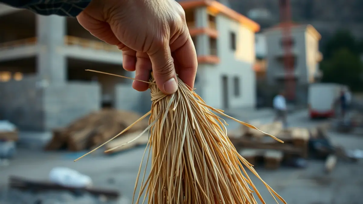 Imatge genèrica de palla, un material de bioconstrucció.