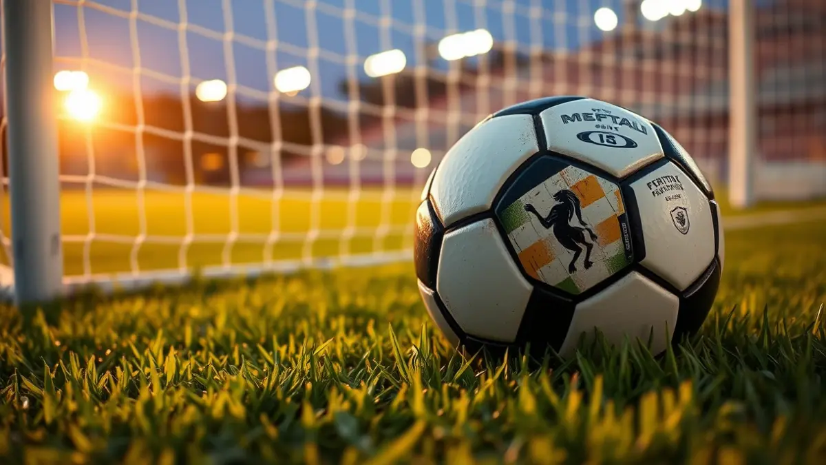 Imagen genérica de un balón de fútbol sobre el césped de un campo