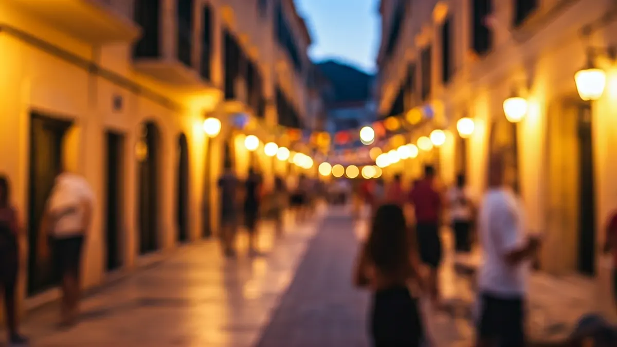 Imatge d'una escena cultural en un poble mediterrani