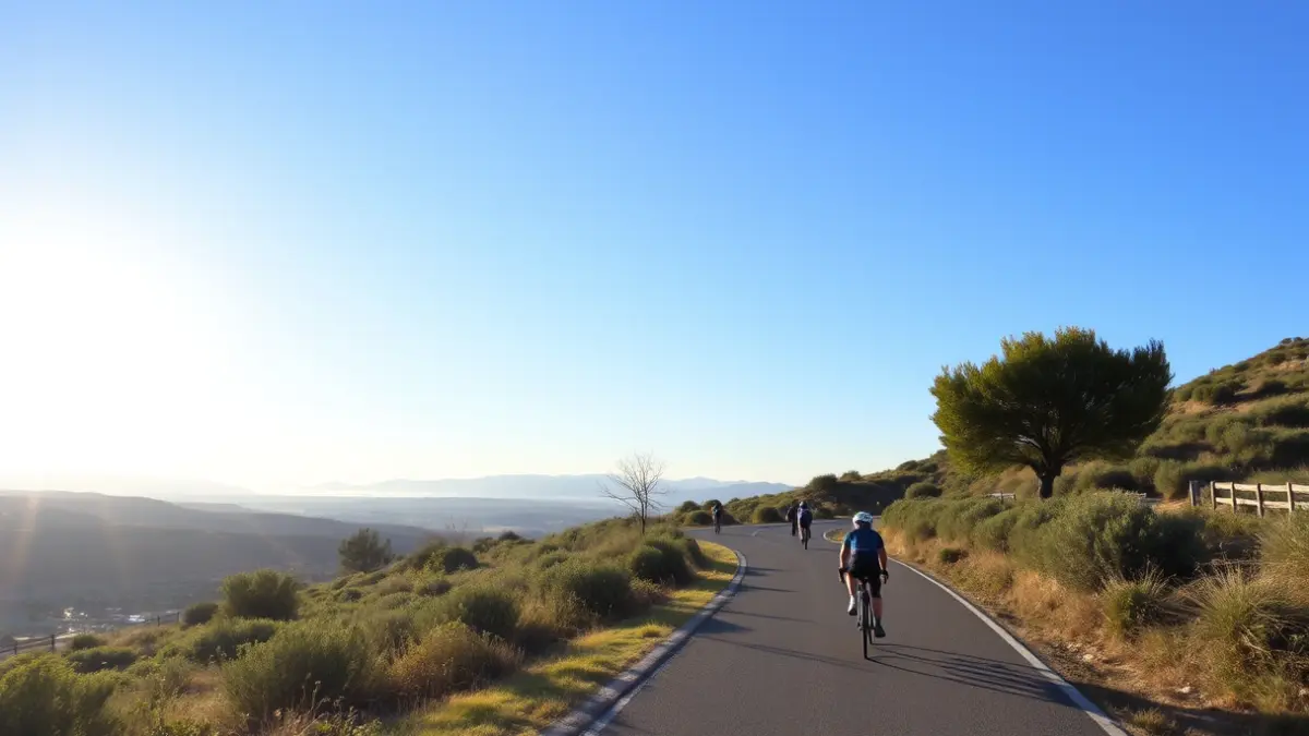 Imatge de ciclistes i vianants gaudint del nou tram de la Via Verda de la Val de Zafán.