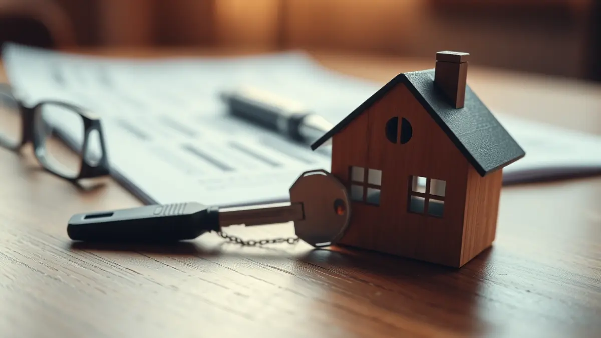 Imagen genérica de una llave de casa sobre una mesa, simbolizando la vivienda.