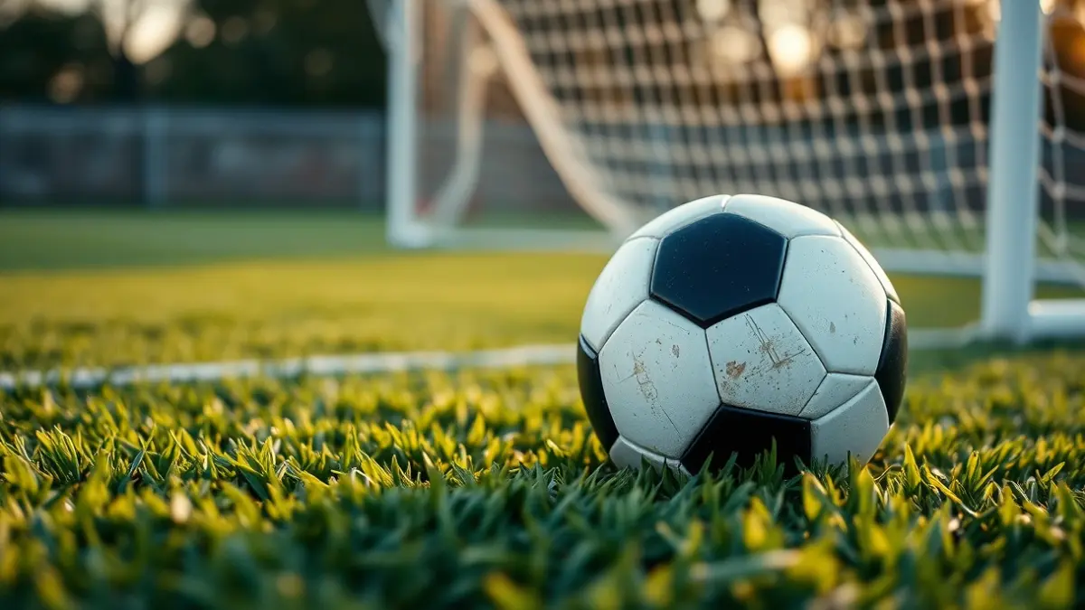 Imatge genèrica d'una pilota de futbol sobre gespa artificial.