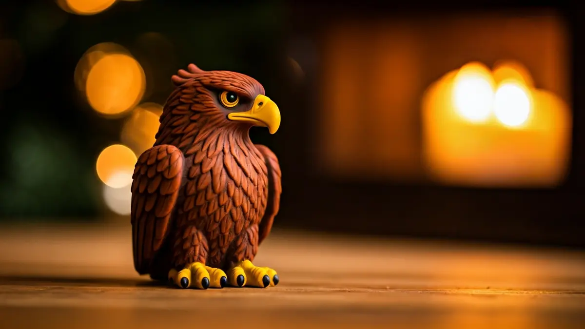 Imagen de una figurita de goma del Águila de Terrassa