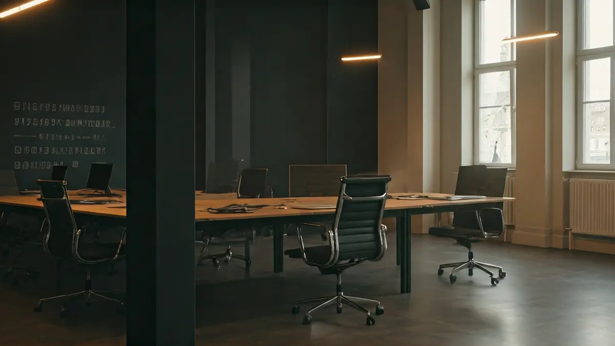 Imagen genérica de un espacio de coworking moderno y luminoso con personas trabajando.