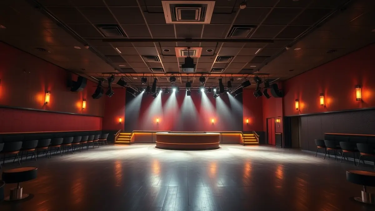 Imatge genèrica de l'interior d'una discoteca renovada amb il·luminació ambiental.